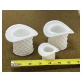 Milk Glass Hats