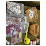 Longaberger Basket And Accessories