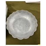 12" Hammered Aluminum Bowl