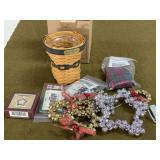 Longaberger Basket and Accessories