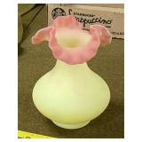 Fenton Burmese Vase