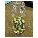 Boy Scout Marbles in Pint Fruit Jar
