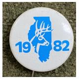 1982 Illinois Deer Pin