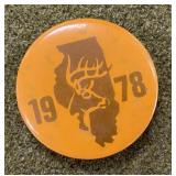 1978 Illinois Deer Pin
