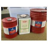 3 - Empty Powder Cans