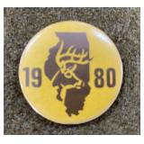1980 Illinois Deer Pin