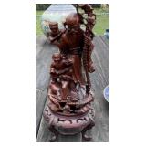 Hand Carved Wood Statue of Shou Lao