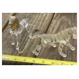 Glass Lion and Lioness
