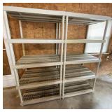 2 - 6' Plastic Shelves