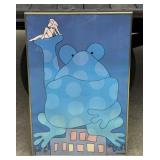 Framed Toad with Lady Poster