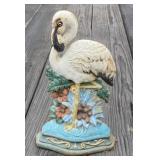 Cast Iron Stork Doorstop