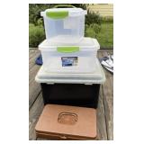 Storage Totes & Sewing Box