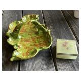1970's Pottery & Alabaster Jewelry Box