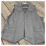 Leather Vest Size L