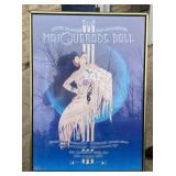Framed Masquerade Ball Poster