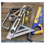 Saws, Bars, Machete, Square, Levels