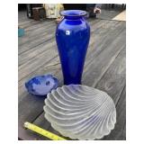 Blenko Cobalt Glass Vase and More