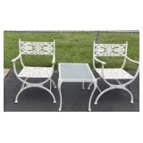 Aluminum Lawn Chairs and Table