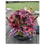 Floral and Butterfly Decorative Bowl