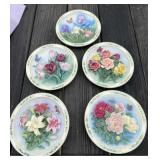 Resin Floral Plates
