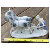 German Bavarian Plowing Statue