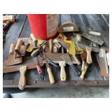 Bucket of Masonry & Drywall Mud Tools