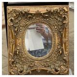Framed Beveled Mirror