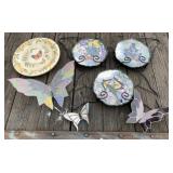 Butterfly Plates and Decorations
