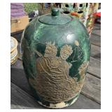 Oriental Jar with Lid