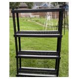 4 - Black Plastic Shelves