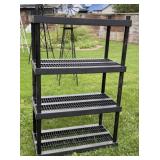 5 - Black Plastic Shelves