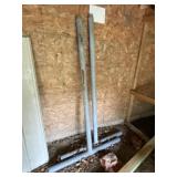 2 - Iron Clothesline Poles