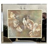 Mirror Framed Art - Doves