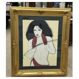 Framed Patrick Nagel  Artwork