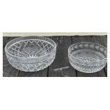 2 - Leaded Crystal Bowls