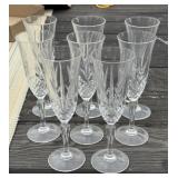 8 - Leaded Crystal Flutes