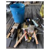 Bucket of Painting Supplies