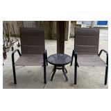 2 - Deck Chairs and Side Table