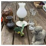 Vanity Lamp, Pottery and More
