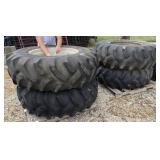 4 - 16.9-28 Tires and Wheels