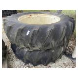2 - Firestone 18.4-38 Tires and Wheels