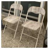 2 - Padded Folding Chairs