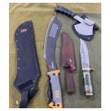 Knife, Axe and Machete