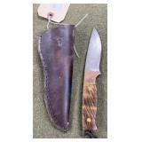 Nice 8" Custom Full Tang Knife & Sheath