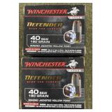 40 rnds Winchester .40 S&W Ammo