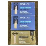 60 rnds PPU 6.5x55 Swedish Ammo