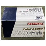 500 rnds Federal Gold Medal .22LR Ammo