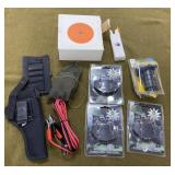 Holsters, LED Lights, Targets