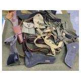 Large Lot of Web Gear, Slings, Holsters