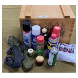 Dovetail Wood Box and Contents